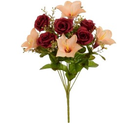 RAMO ROSITAS-LILY (A) X 9-43 CM (ROJO)