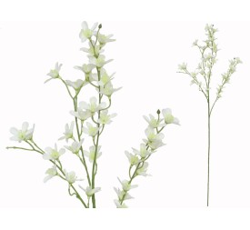 VARA MINI FLOR RELLENO X4 -75CM (BLANCO)