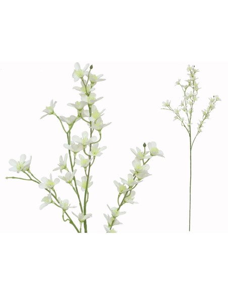 VARA MINI FLOR RELLENO X4 -75CM (BLANCO)