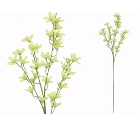VARA MINI FLOR RELLENO X4 -75CM (AMARILLO)