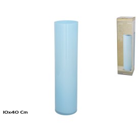 JARRON LUCIA TUBO AZUL 10X40CM