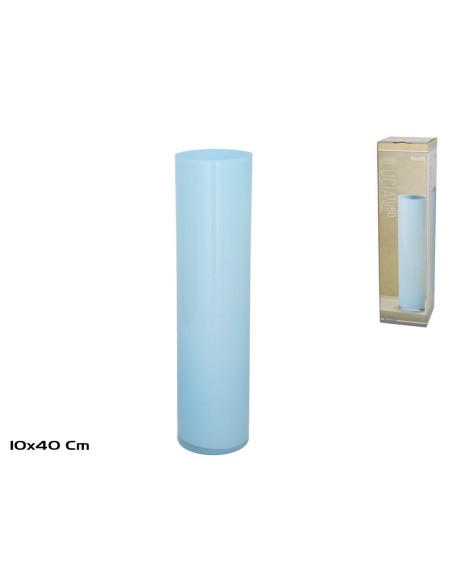 JARRON LUCIA TUBO AZUL 10X40CM