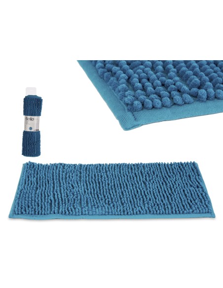 ALFOMBRA BAÑO AZUL MAR 40X60CM