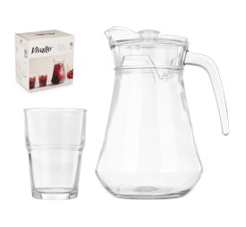 SET 5PCS JARRA VASOS REFRESCO