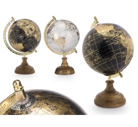 GLOBO TERRAQUEO 15CM SURT 2 ORO