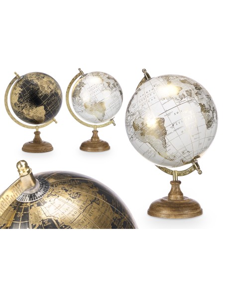 GLOBO TERRAQUEO 20CM SURT 2 ORO