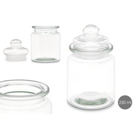 TARRO REDONDO LISO TAPA CRISTAL 250ML