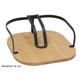 SERVILLETERO DALLAS 20X20X7.5 CM NEGRO