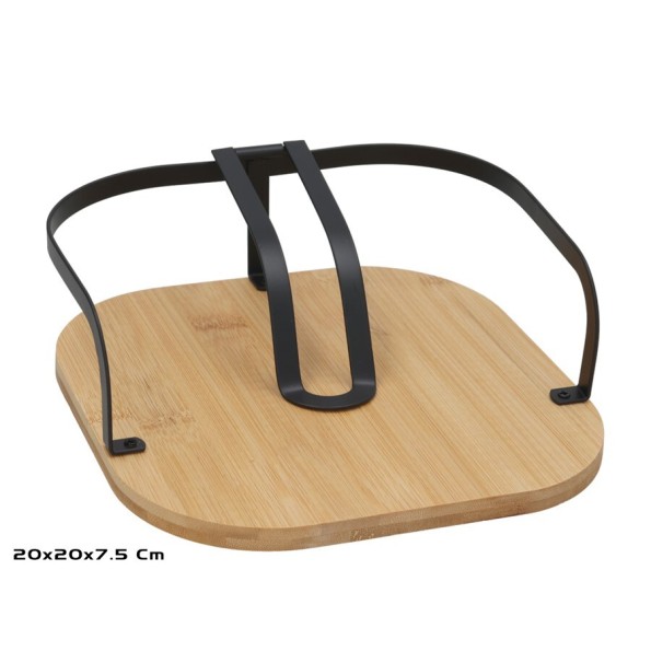 SERVILLETERO DALLAS 20X20X7 CM NEGRO