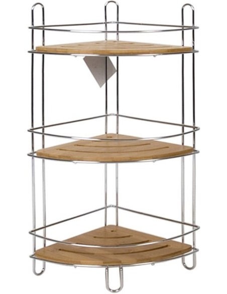 RINCONERA BAÑO 3 ALTURAS - BAMBÚ/ACERO