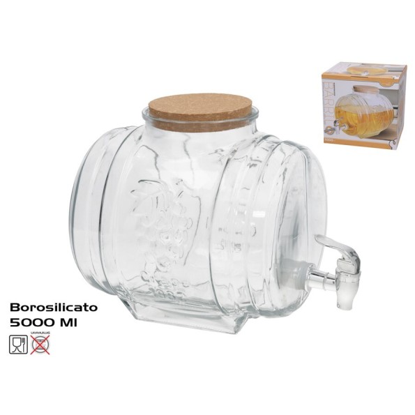 BARRIL DISPENSADOR DE LIQUIDOS JULIA 5000ML