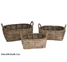 SET 3 CESTAS IRIA RECT.39,5X33X15CM