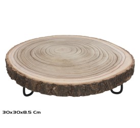 PEANA MADERA IRON C/PIE 30X30X8,5CM