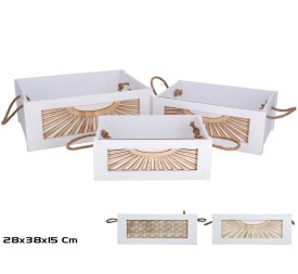 SET 3 CAJAS 38X28X15CM LISA 2 SURT