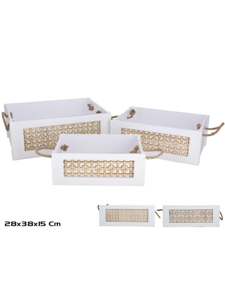 SET 3 CAJAS 38X28X15CM LUNA 2 SURT