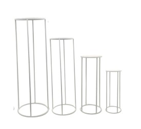 BASE BLANCA SET 4 P D20H40-D24H60-D27H80-D30H100 BLANCO