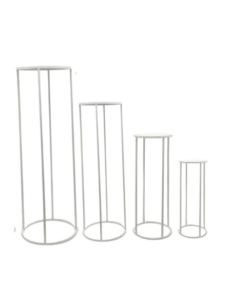 BASE BLANCA SET 4 P D20H40-D24H60-D27H80-D30H100 BLANCO