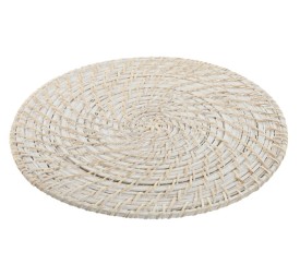 INDIVIDUAL RATAN BAMBU 34X34X1,5 BLANCO