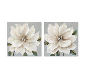 CUADRO LIENZO MDF 40X2,5X40 FLOR 2 SURT.