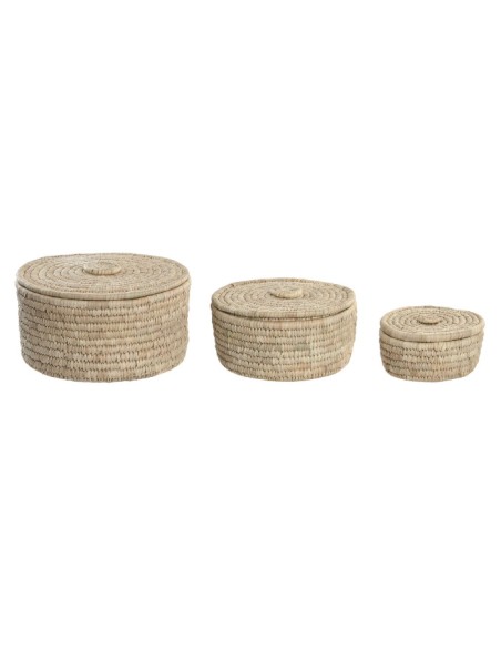 CESTA SET 3 FIBRA 35X35X19 NATURAL