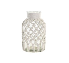 JARRON CRISTAL ALGODON 18X18X31 3 L. RED MACRAME