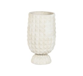 MACETERO FIBRA ARCILLA 35X35X60 DESGASTADO CRUDO