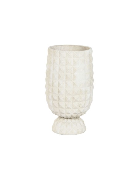 MACETERO FIBRA ARCILLA 35X35X60 DESGASTADO CRUDO