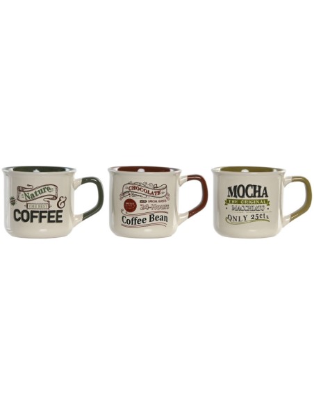 TAZA GRES 10X7,6X6,5 140ML VINTAGE 3 SURT.