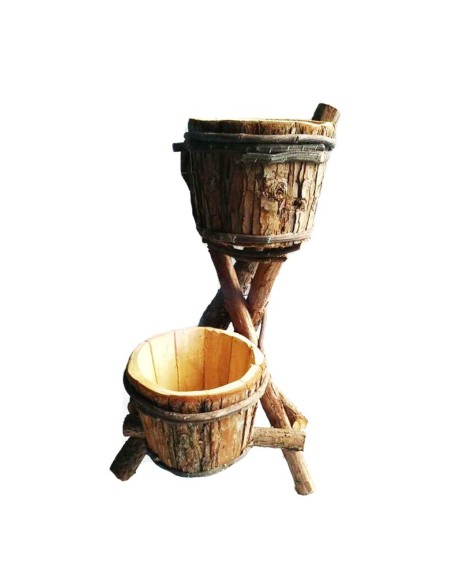  TRONCO 2 MACETEROS MADERA