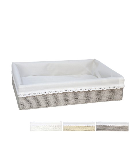CESTA AZKAR RECTAN. 3 SURT. 39x28x9CM