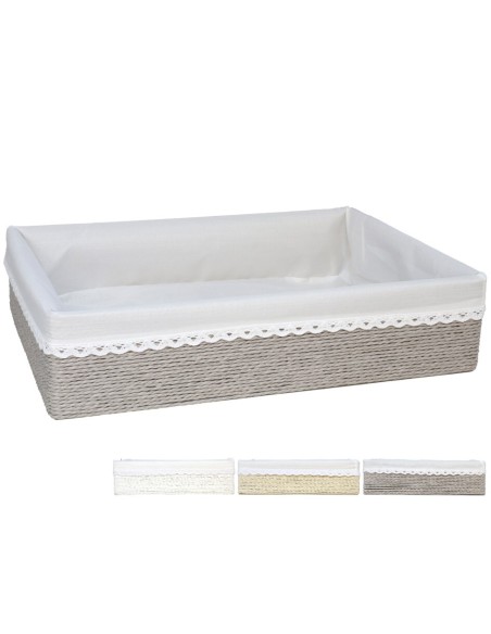 CESTA AZKAR RECTAN. 3 SURT. 42x31x10CM