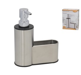 DOSIFICADOR JABON COCINA ACERO CON PORTA ESTROPAJO