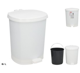 PAPELERA CON PEDAL LUCA 6L