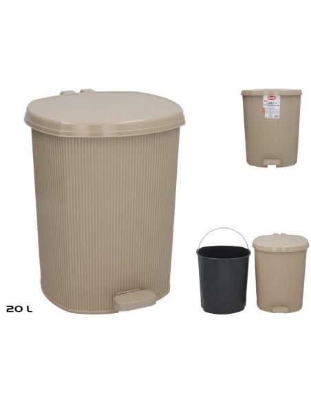 PAPELERA CON PEDAL ESTAN 20L