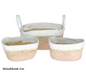 SET 3 CESTAS NATURA  30X25X14CM