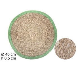 SALVAMANTEL REDONDO SEAGRASS CON BORDE