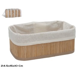 CESTA RECTANGULAR IRKA BAMBU 24,5X15X10CM