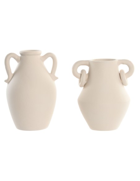 JARRON TERRACOTA 20X16X28 ASAS ARTESANAL 2 SURT.