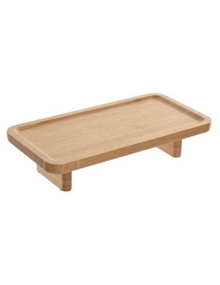 BANDEJA BAMBU 30,5X15,6X6,8 PATAS NATURAL