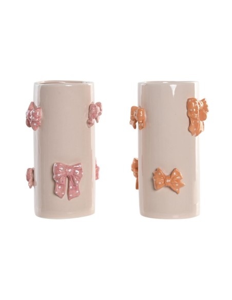 JARRON CERAMICA 13X13X22 LAZOS 2 SURT.