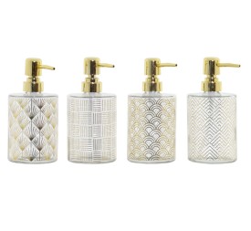 DOSIFICADOR CRISTAL ABS 8X8X18 450 ML, 4 SURT.