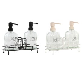 DOSIFICADOR SET 3 CRISTAL 23X11X22 450ML 2 SURT.