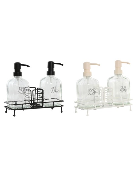 DOSIFICADOR SET 3 CRISTAL 23X11X22 450ML 2 SURT.