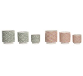 MACETERO SET 3 CERAMICA 14X14X14 2 SURT.