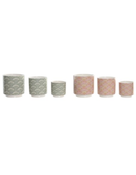 MACETERO SET 3 CERAMICA 14X14X14 2 SURT. MACETERO SET 3 CERAMICA 14X14X14 2 SURT.