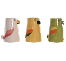 JARRON CERAMICA 19X16X22 PAJARO 3 SURT.