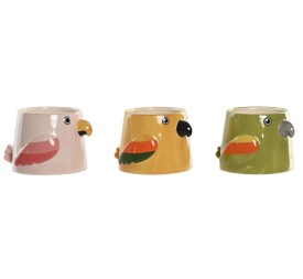 MACETERO CERAMICA 19X16X12 PAJARO 3 SURT.