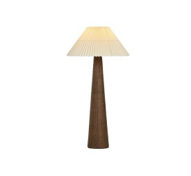 LAMPARA PIE CERAMICA POLIESTER 54X54X102 PLISADA