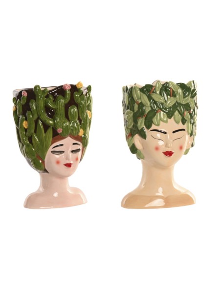 MACETERO CERAMICA 19X18X29 CHICA 2 SURT.