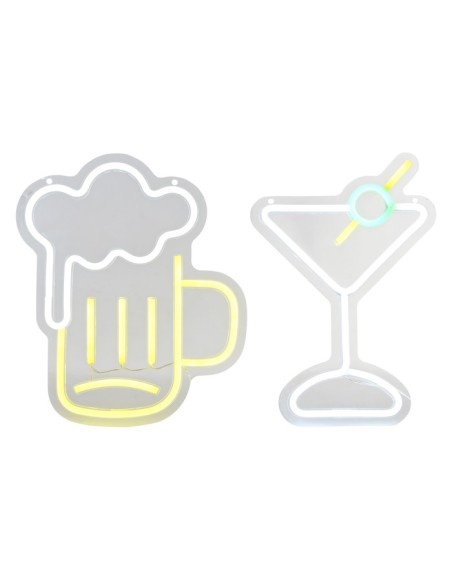 DECORACION LUMINOSA LED 21X1,5X30 COCTAIL 2 SURT.